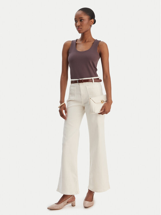 Marella Marella топ Emme by Marella Tiglio 2615941051 Кафяв Slim Fit