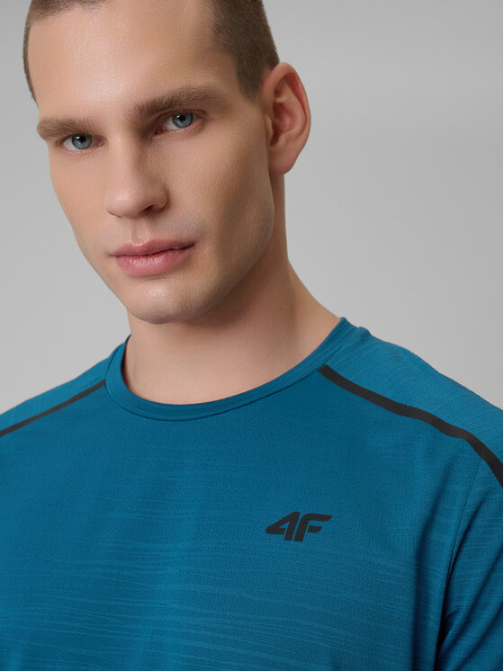 4F 4F Koszulka techniczna active Granatowy Regular Fit