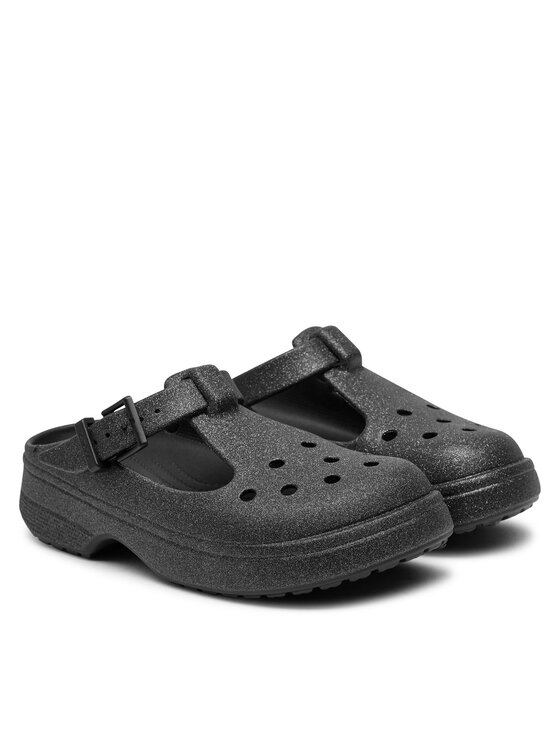 Crocs Crocs Παντόφλες Classic Mary Jane Glitter Clog 210737 Γκρι