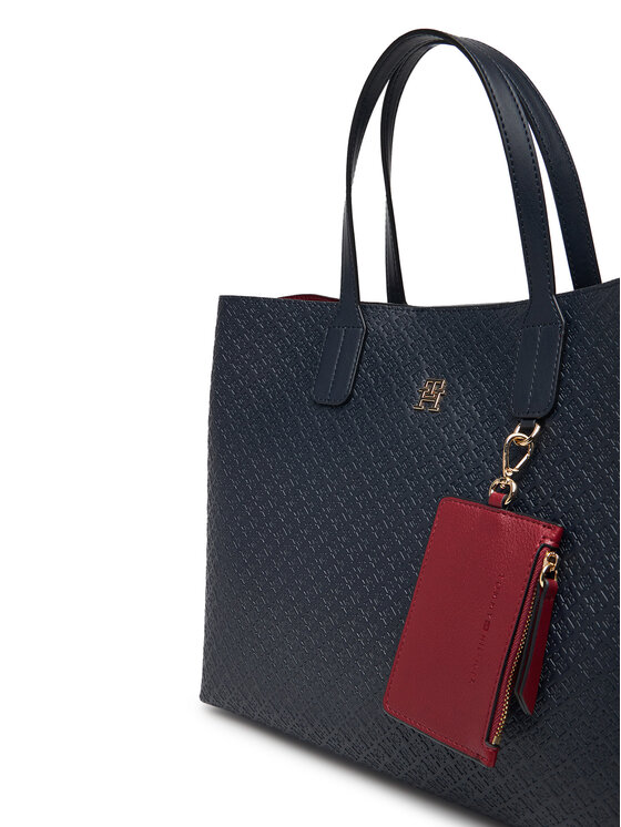 Tommy Hilfiger Tommy Hilfiger Kabelka Th Icon Satchel Mono AW0AW18923 Tmavomodrá