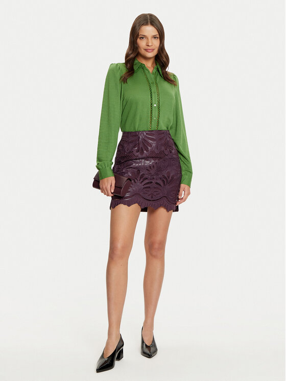 Vila Vila Camicia Carmena 14102290 Verde Regular Fit