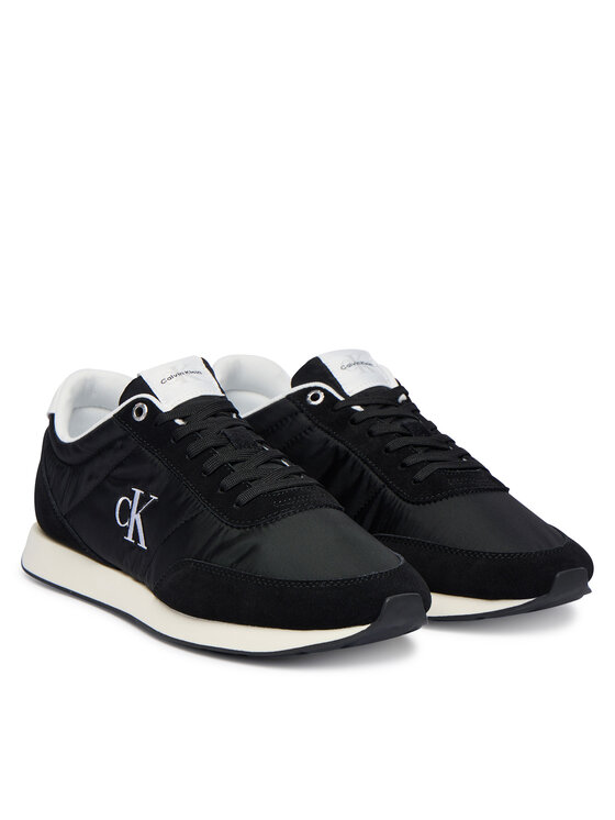 Calvin Klein Jeans Calvin Klein Jeans Sneakersy Retro Runner Ess Mix Mat YM0YM01361 Černá