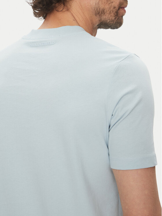 KARL LAGERFELD KARL LAGERFELD Tricou 755710 552224 Albastru celest Regular Fit