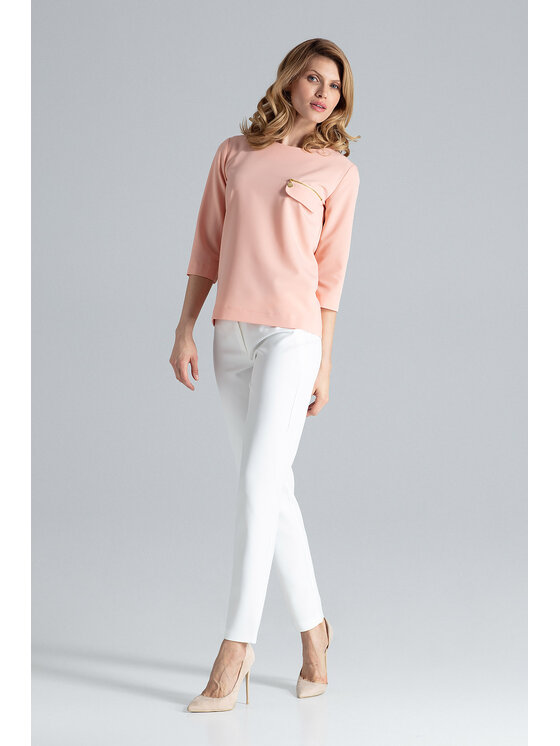 FIGL FIGL Halenka M393 Růžová Regular Fit