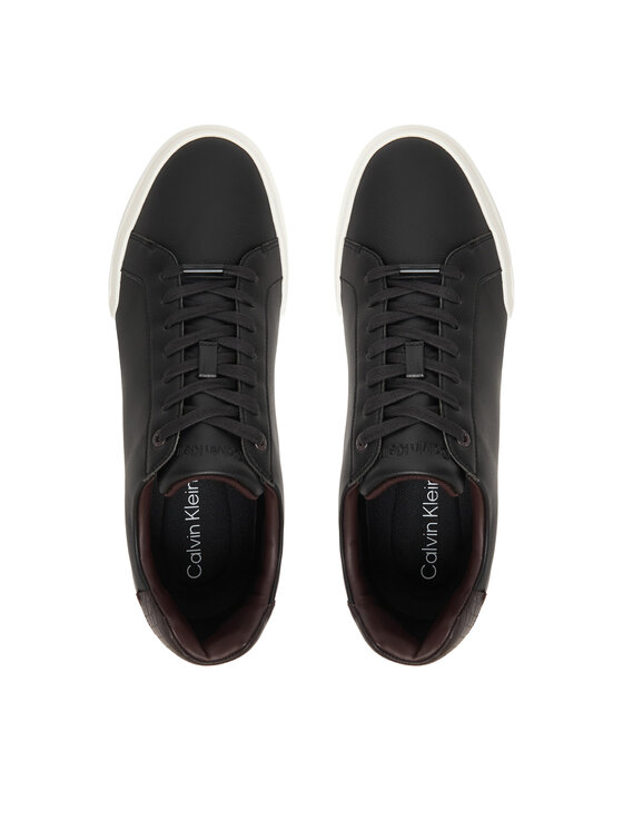 Calvin Klein Calvin Klein Sneakersy Chunky Cupsole Laceup Clean Lth HM0HM02239 Čierna