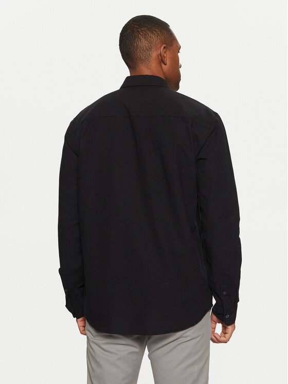 Tom Tailor Denim Tom Tailor Denim Camicia 1042551 Nero Relaxed Fit
