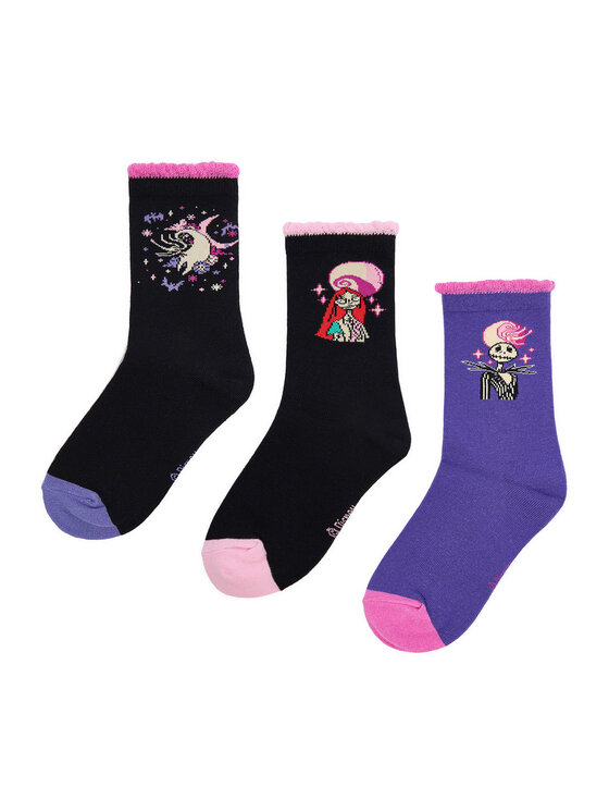 NIGHTMARE BEFORE CHRISTMAS NIGHTMARE BEFORE CHRISTMAS Krátké ponožky CEO-ACCCS-AW25-335NBC(3-PACK) Černá