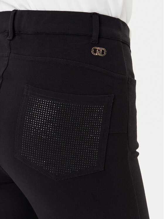 Liu Jo Sport Liu Jo Sport Riidest püksid TF5129 JS182 Must Regular Fit