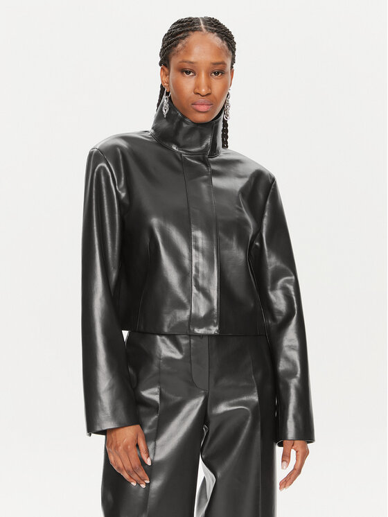 Calvin Klein Calvin Klein Bőrkabát K20K207975 Fekete Regular Fit