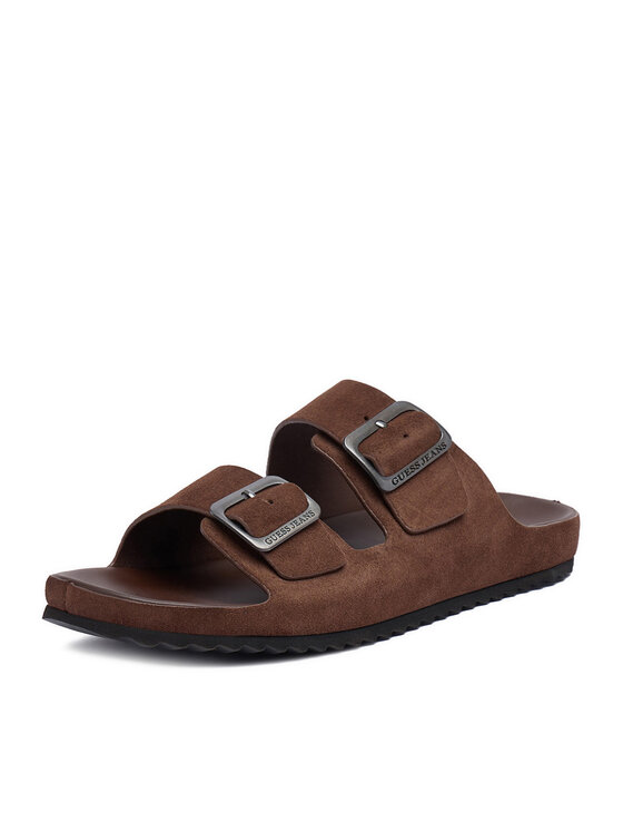 Guess Jeans Guess Jeans Natikače EO-KANSAS-01 126AM Tamno smeđa