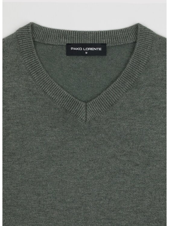 Pako Lorente Pako Lorente Sweter P25WN-2X-034 Zielony Classic Fit