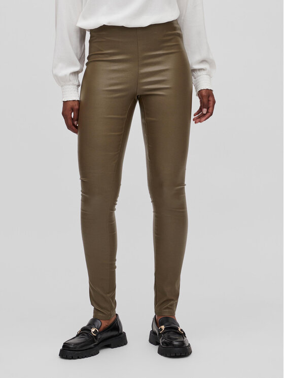 Vila Клин Commit 14079967 Кафяв Slim Fit