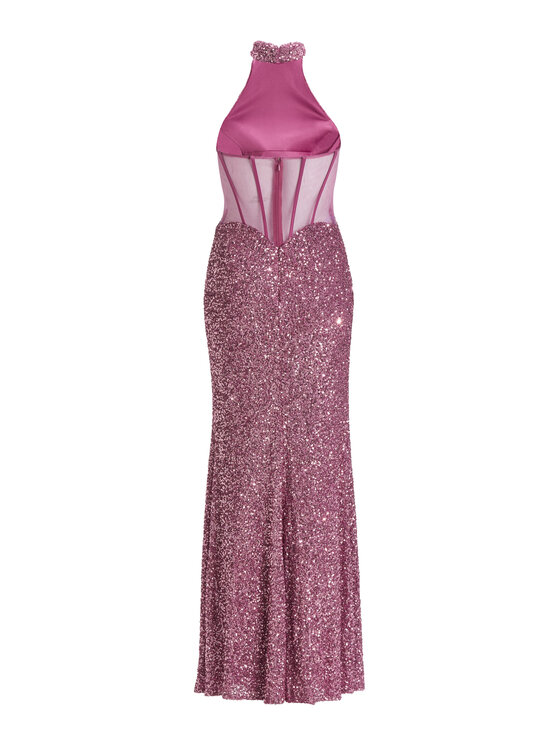 Hey Kyla Hey Kyla Abendkleid 5AJ006HK Rosa Slim Fit