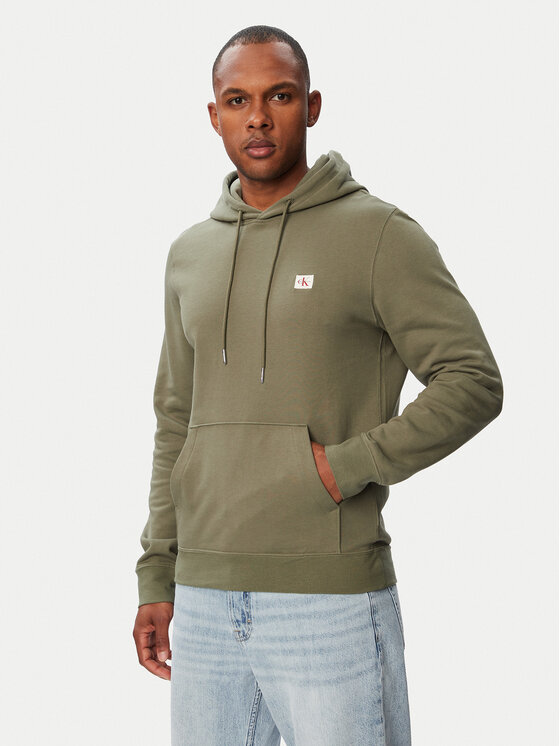 Calvin Klein Jeans Hanorac LV04RG269G Verde închis Classic Fit