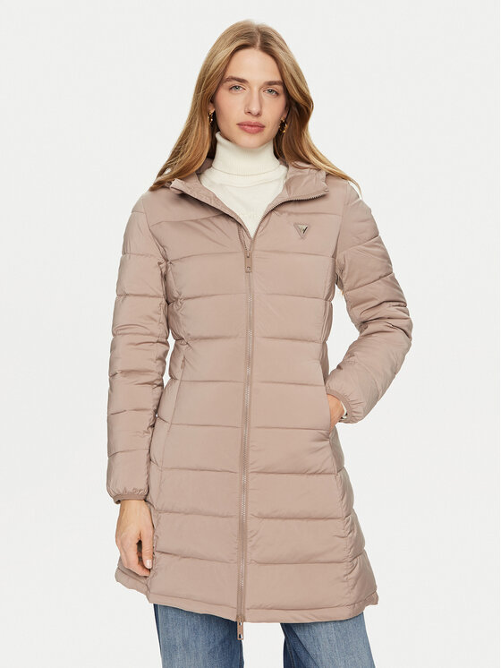Guess Vatovaná bunda New Aleta V4YL05 WF3X0 Sivá Regular Fit