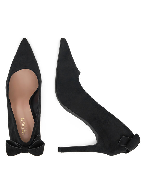 DeeZee DeeZee Pantofi cu toc subțire HD230755 Negru