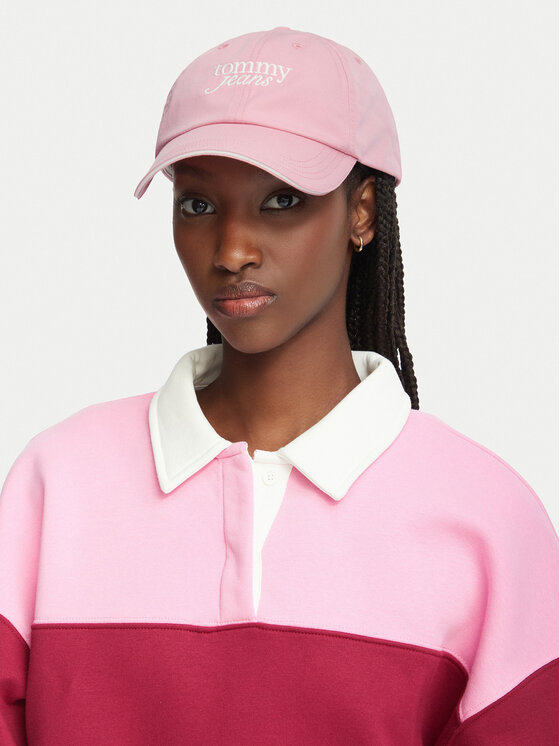 Tommy Jeans Tommy Jeans Kšiltovka Script AW0AW18973 Světle růžová