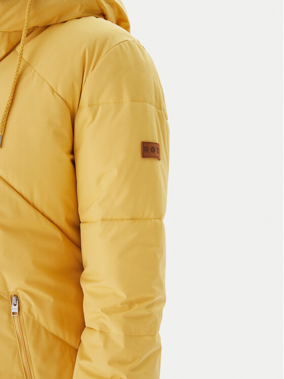 Roxy Roxy Talvemantel Better Weather ERJJK03634 Kollane Regular Fit