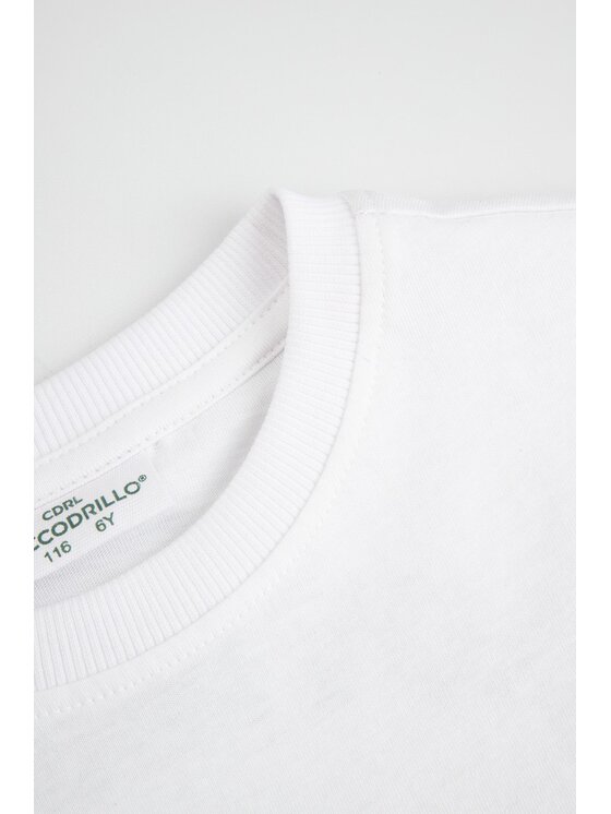 Coccodrillo Coccodrillo T-Shirt WC6143202IBK-001 Biały Regular Fit