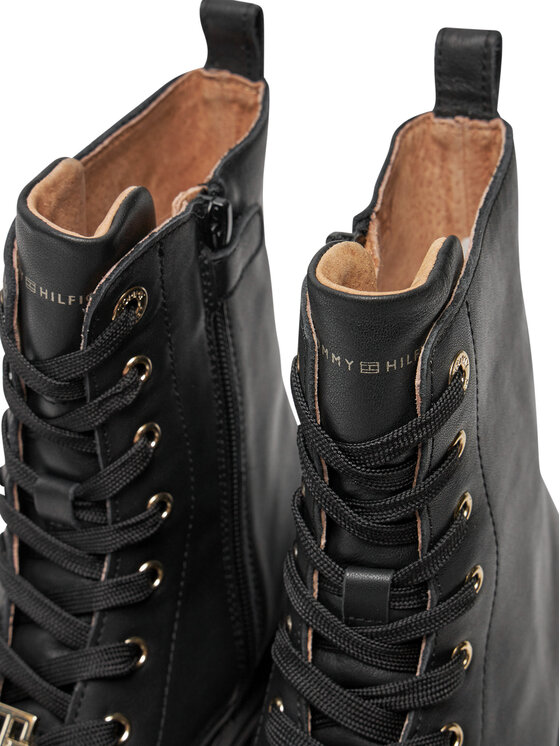 Tommy Hilfiger Tommy Hilfiger Schnürstiefeletten Lace Up Bootie T3A5-33568-0092 S Schwarz