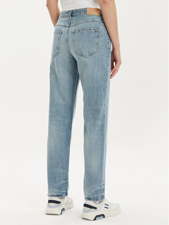 Tommy Hilfiger Tommy Hilfiger Jeans hlače Classic WW0WW41307 Modra Straight Fit