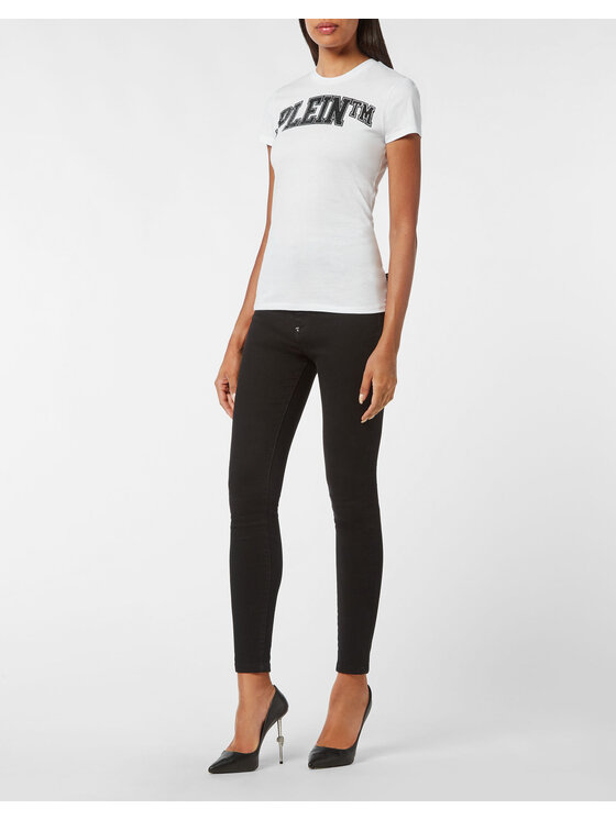 PHILIPP PLEIN PHILIPP PLEIN T-Shirt 3655 Bílá Regular Fit