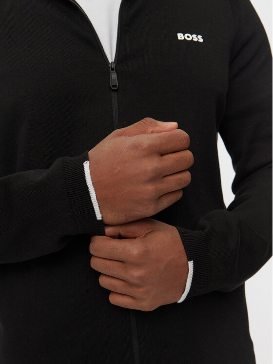 BOSS Boss Mikina 50527394 Černá Regular Fit