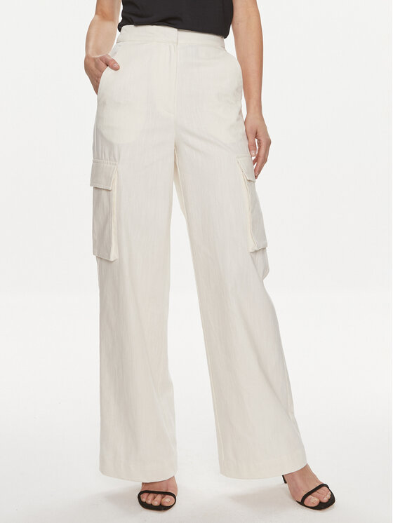 Edited Edited Hlače Malena Bijela Wide Leg
