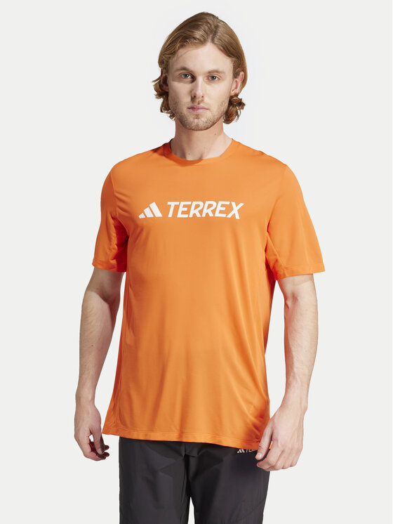 Adidas Športna Majica Terrex Multi Endurance Tech IY9427 Oranžna Regular Fit