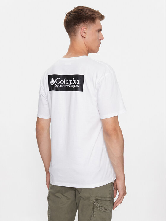Columbia Columbia T-Shirt North Cascades™ Short Sleeve Tee Biały Regular Fit