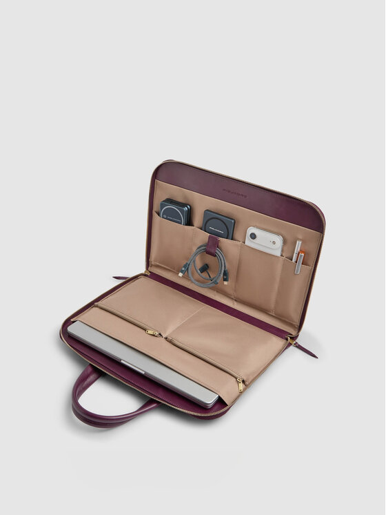Piquadro Piquadro Teczka 12764 Bordowy
