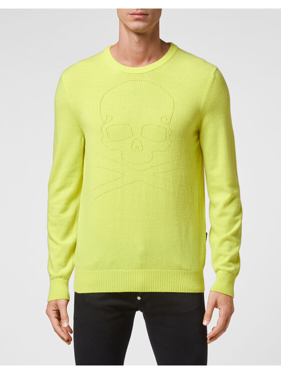 PHILIPP PLEIN PHILIPP PLEIN Longsleeve 2023 Żółty Regular Fit