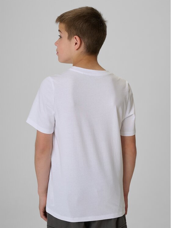 4F 4F T-Shirt 4FJRAW26TTSHM4346-10S Bílá Regular Fit