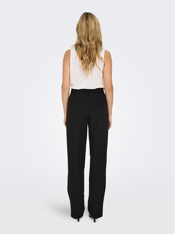 ONLY ONLY Spodnie materiałowe 15298840 Czarny Straight Fit