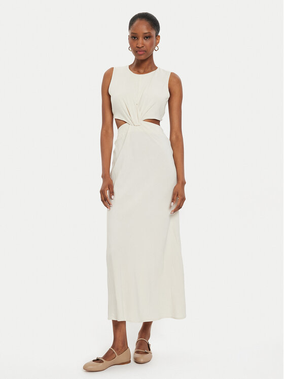 ViCOLO ViCOLO Rochie de vară TB2469 Écru Regular Fit