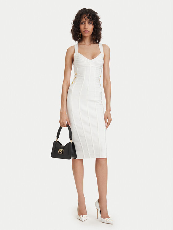 Elisabetta Franchi Elisabetta Franchi Koktélruha AM-24D-62E2-V790 Fehér Slim Fit