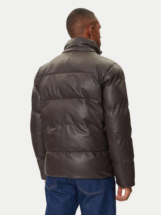 JOOP! JOOP! Kurtka skórzana 17 Loman 80000852 Brązowy Regular Fit