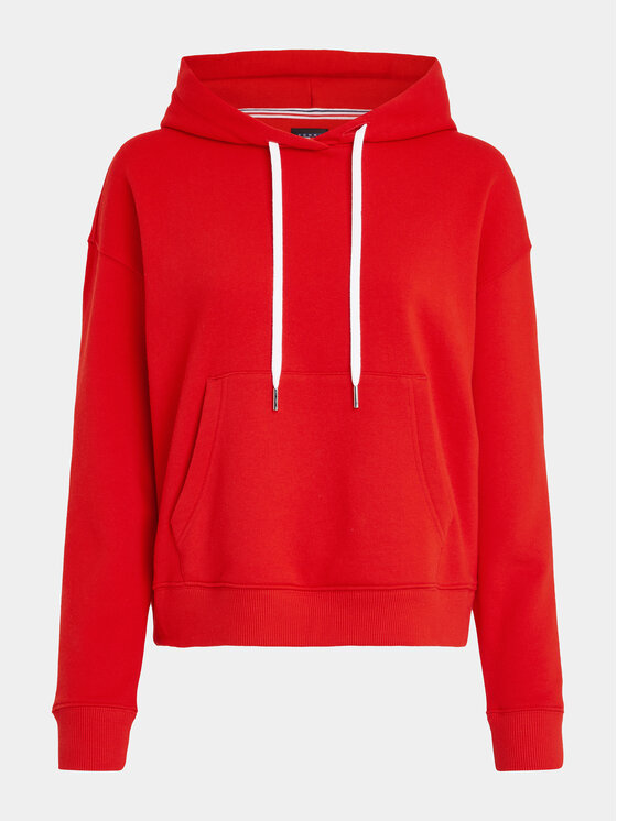 Tommy Jeans Tommy Jeans Pulóver Logo Drawcord DW0DW17794 Piros Boxy Fit