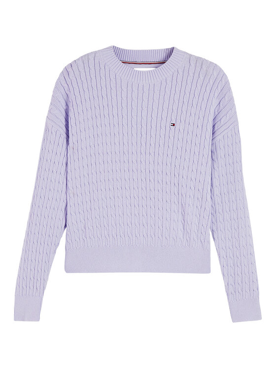 Tommy Hilfiger Tommy Hilfiger Пуловер KG0KG08848 Светлолилав Regular Fit