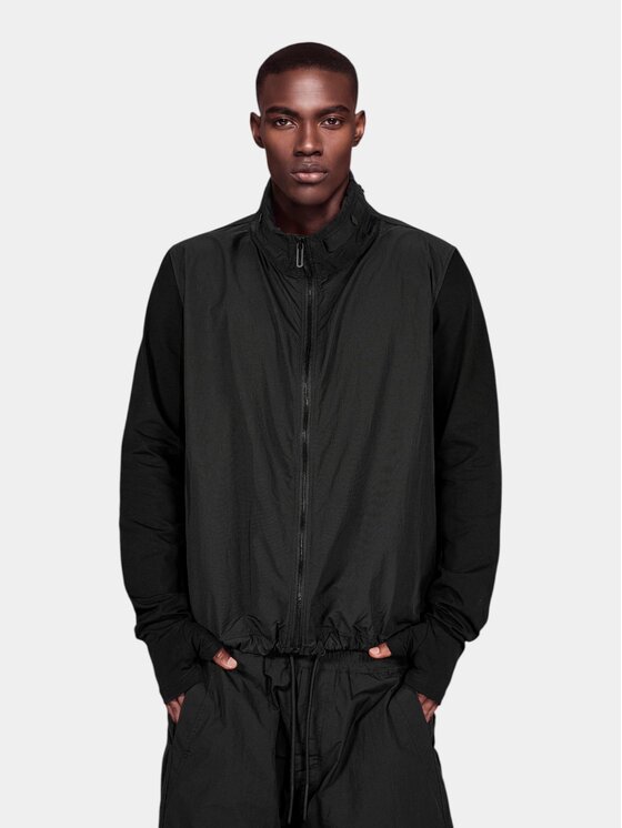 MADE BY SOCIETY MADE BY SOCIETY Kurtka anorak CULTUR Hoodie - H17821 Czarny Basic Fit
