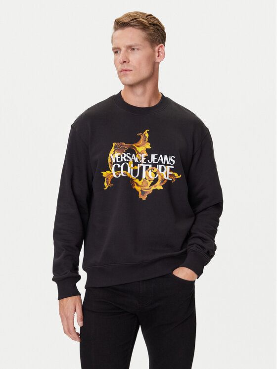 Versace Jeans Couture Versace Jeans Couture Μπλούζα 79GAIE10 CF00E Μαύρο Regular Fit