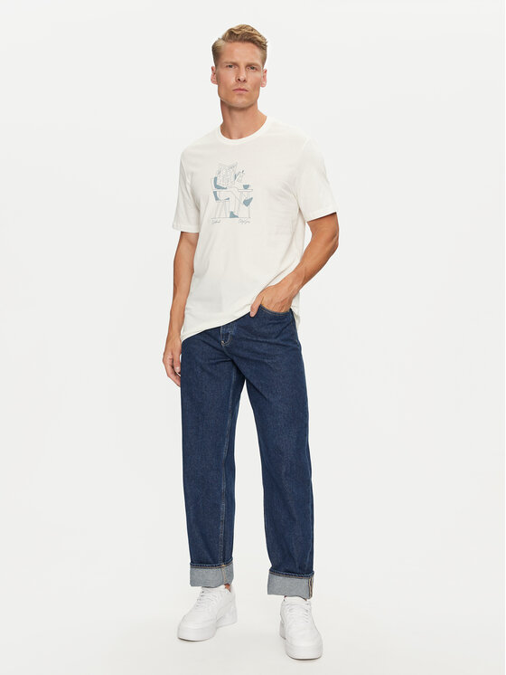 Only & Sons Only & Sons T-shirt Augie 22030575 Bijela Regular Fit