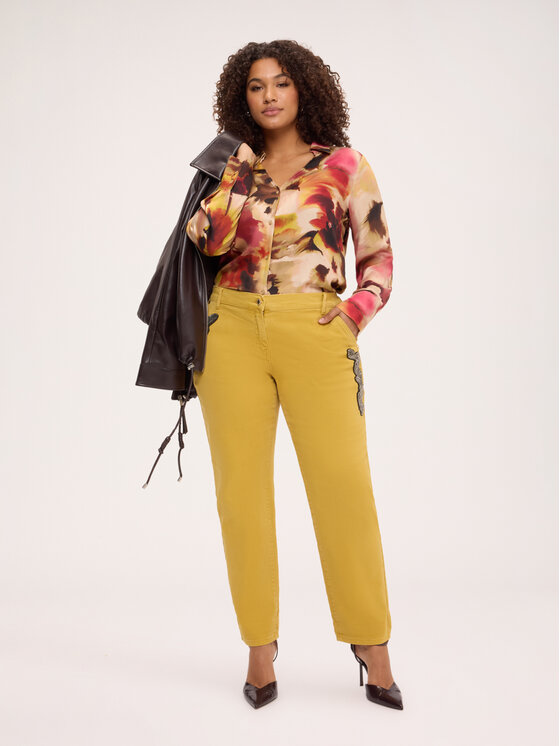 Fiorella Rubino Fiorella Rubino Koszula 5030T101559N0R2 Kremowy Regular Fit