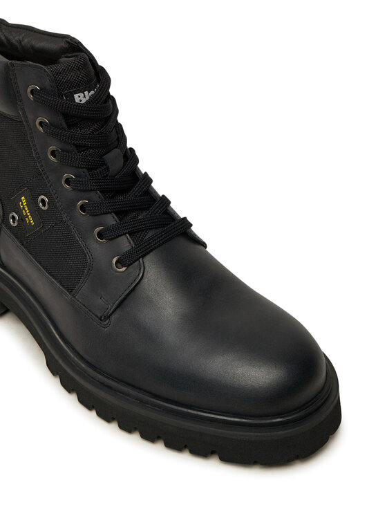 Blauer Blauer Trapper stila apavi F4BUXTON03/LEA Melns