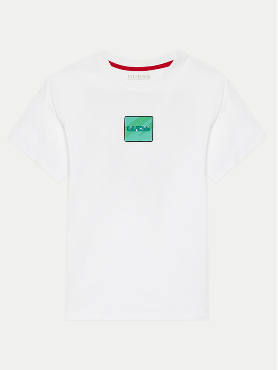 Guess Guess Тишърт L4YI16 K8HM4 Бял Regular Fit