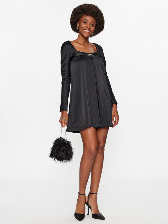 Babylon Babylon Коктейльна сукня T_E00774 Чорний Regular Fit