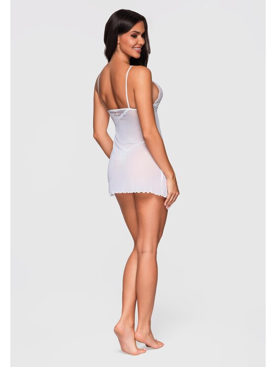 Ombre Ombre Piżama LW-NWNS-0103 Biały Regular Fit