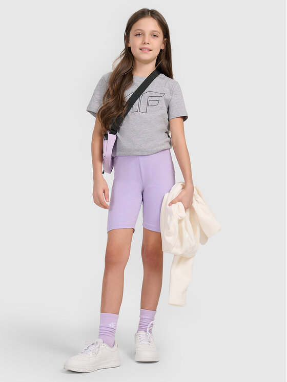 4F 4F T-Shirt BASIC+ Szary Oversize