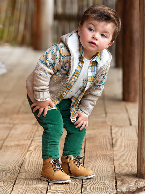 Mayoral Pantaloni din material 2.531 Verde Regular Fit