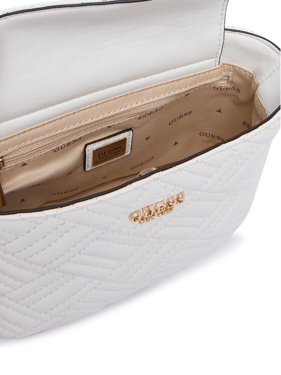 Guess Guess Дамска чанта Sally Mini HWQG99 21770 Бял